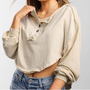 We The Free Cream Crop Top